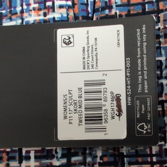 NWT Walter Hagen Sculpting Pull On Multicolor Tweed Golf Skort Women's Small - Picture 4 of 6